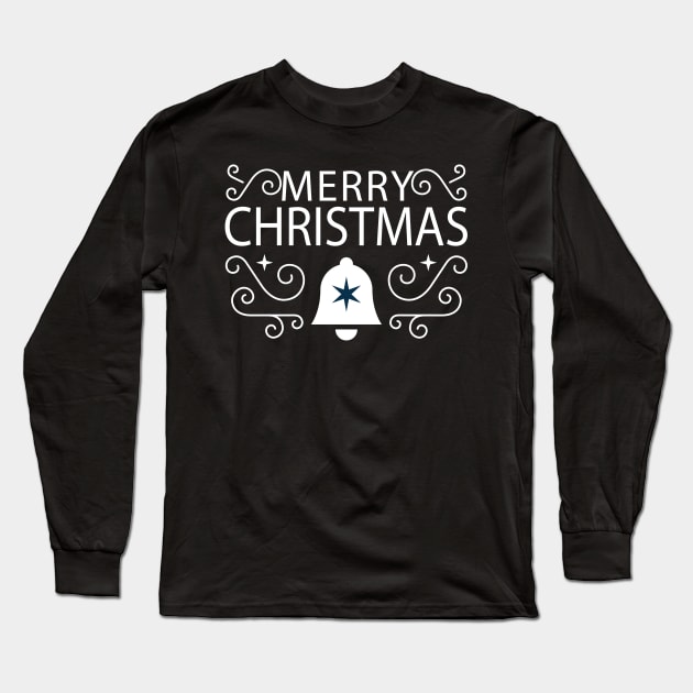 Merry Christmas Long Sleeve T-Shirt by irenaalison